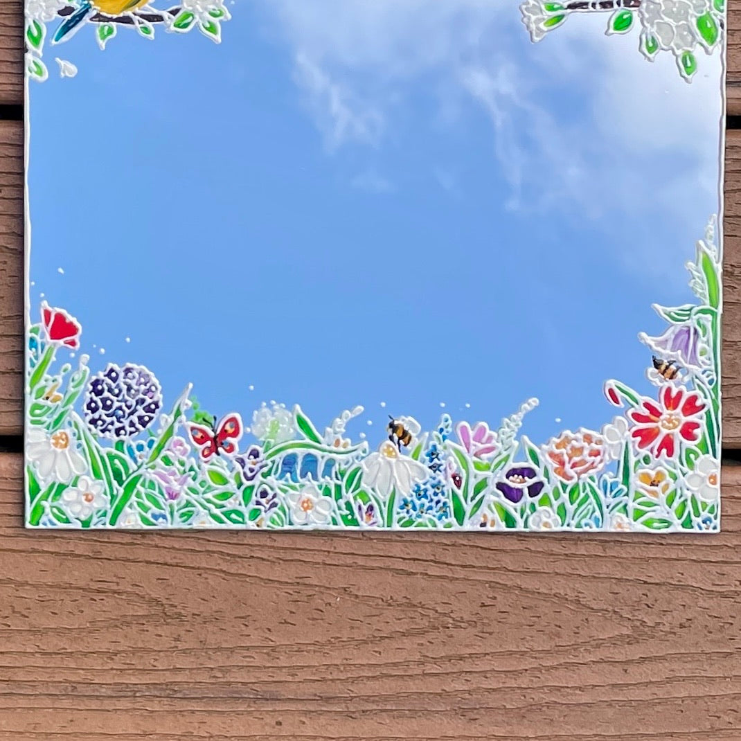 Bluetit garden~ Mirror