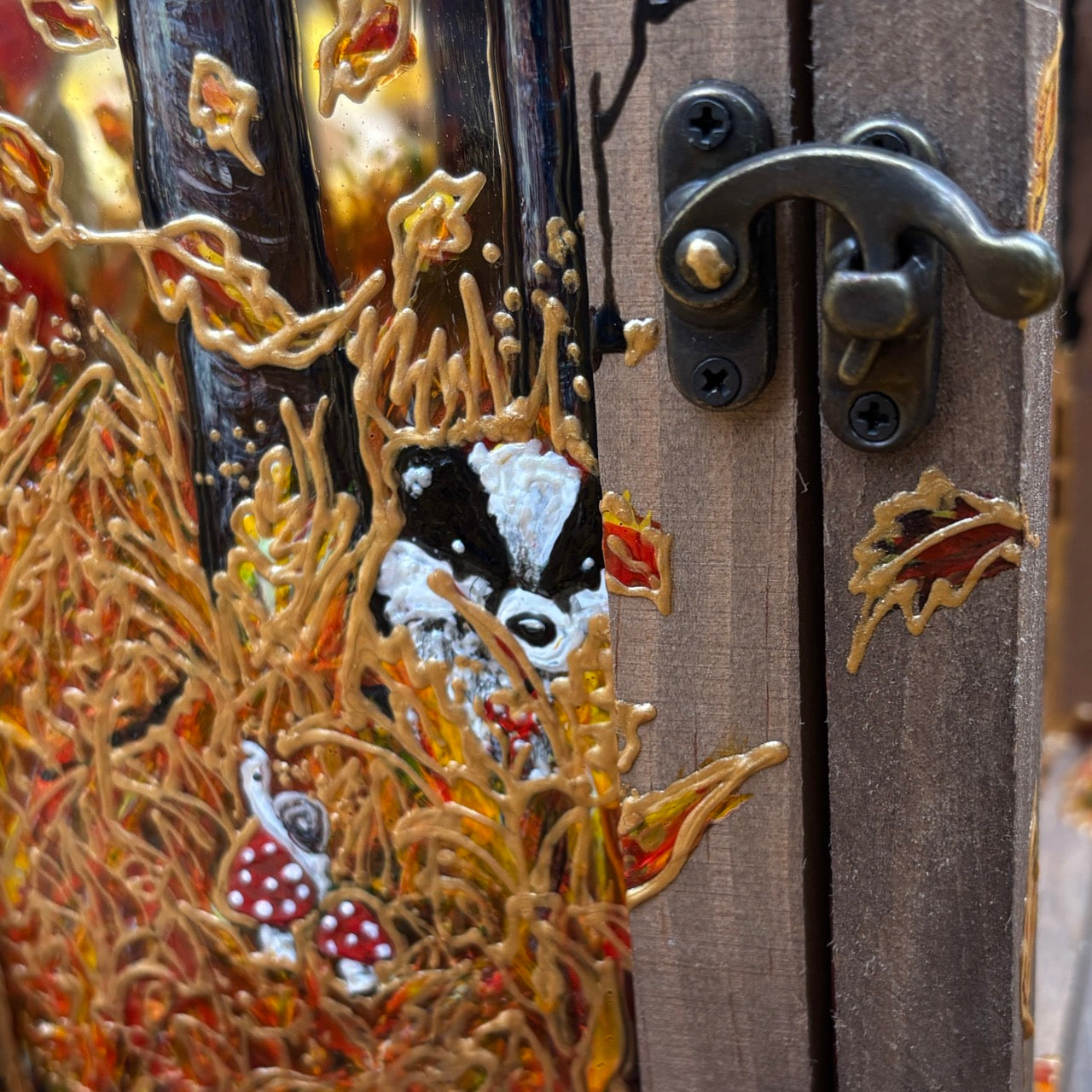 Autumntime~ One of a kind lantern