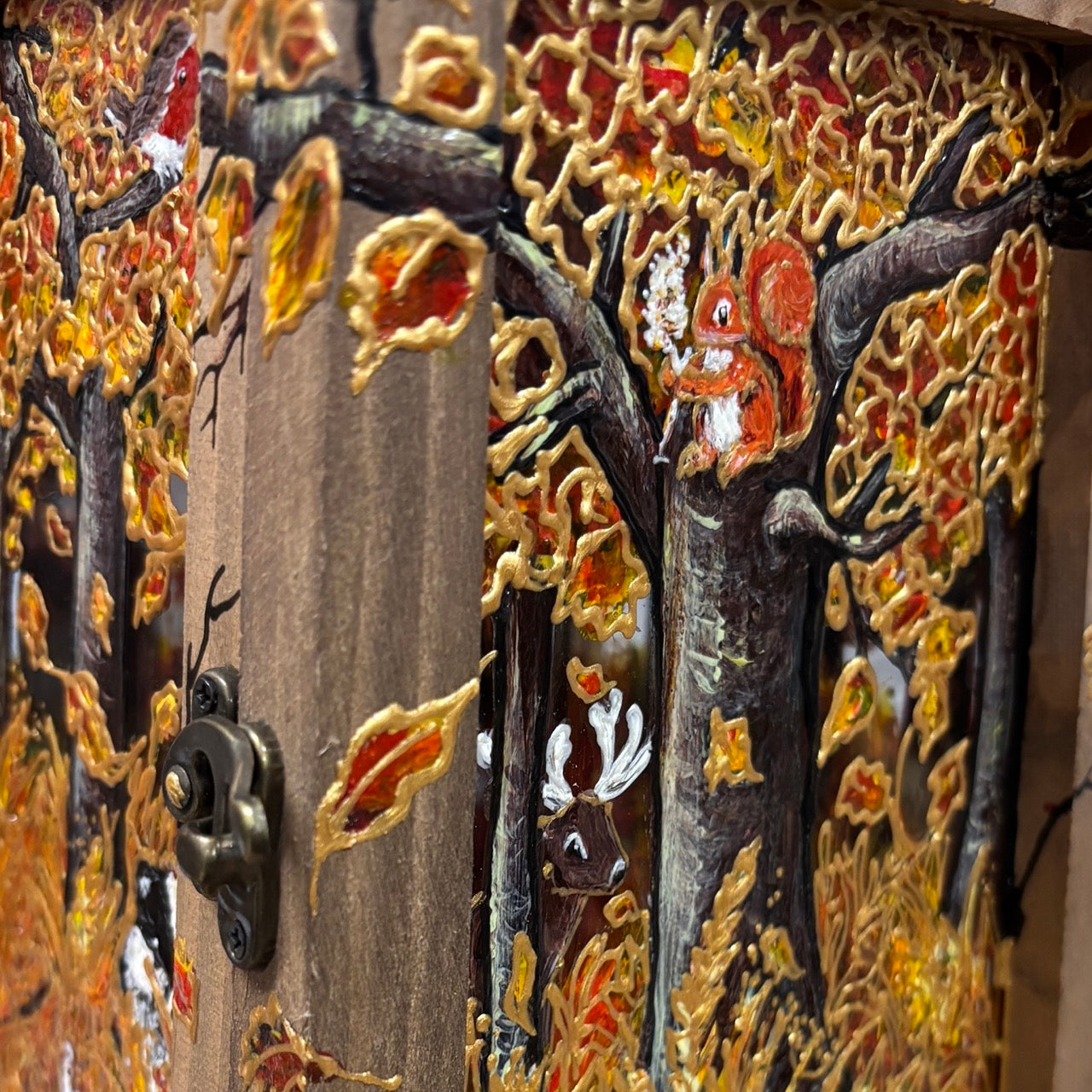 Autumntime~ One of a kind lantern