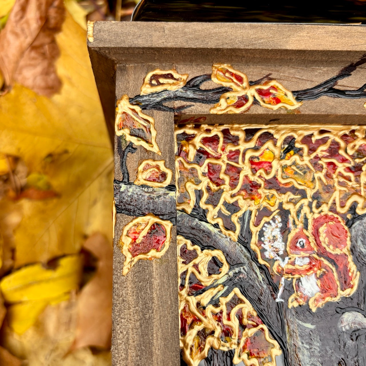 Autumntime~ One of a kind lantern