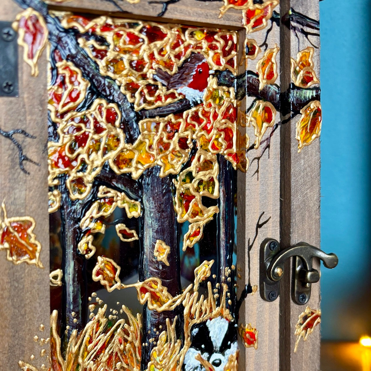 Autumntime~ One of a kind lantern