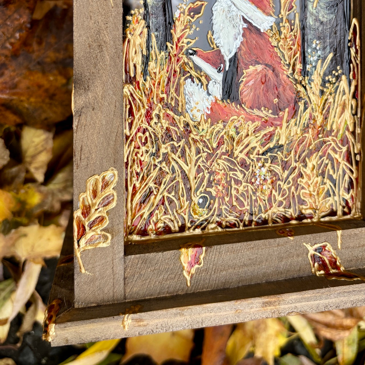 Autumntime~ One of a kind lantern