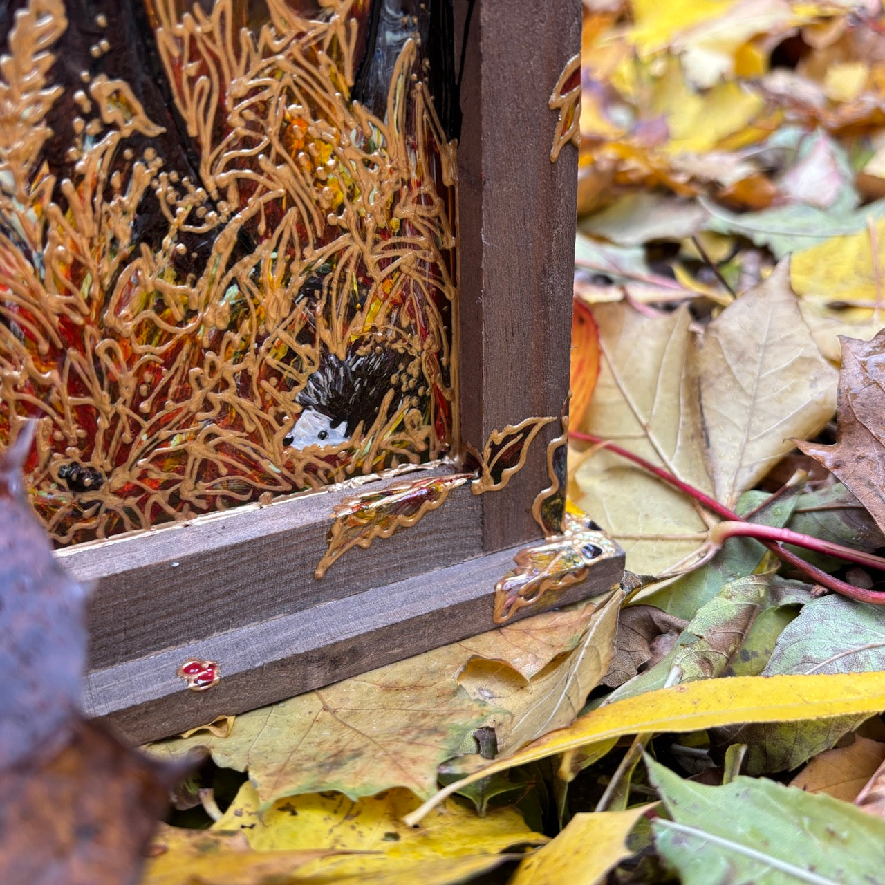 Autumntime~ One of a kind lantern