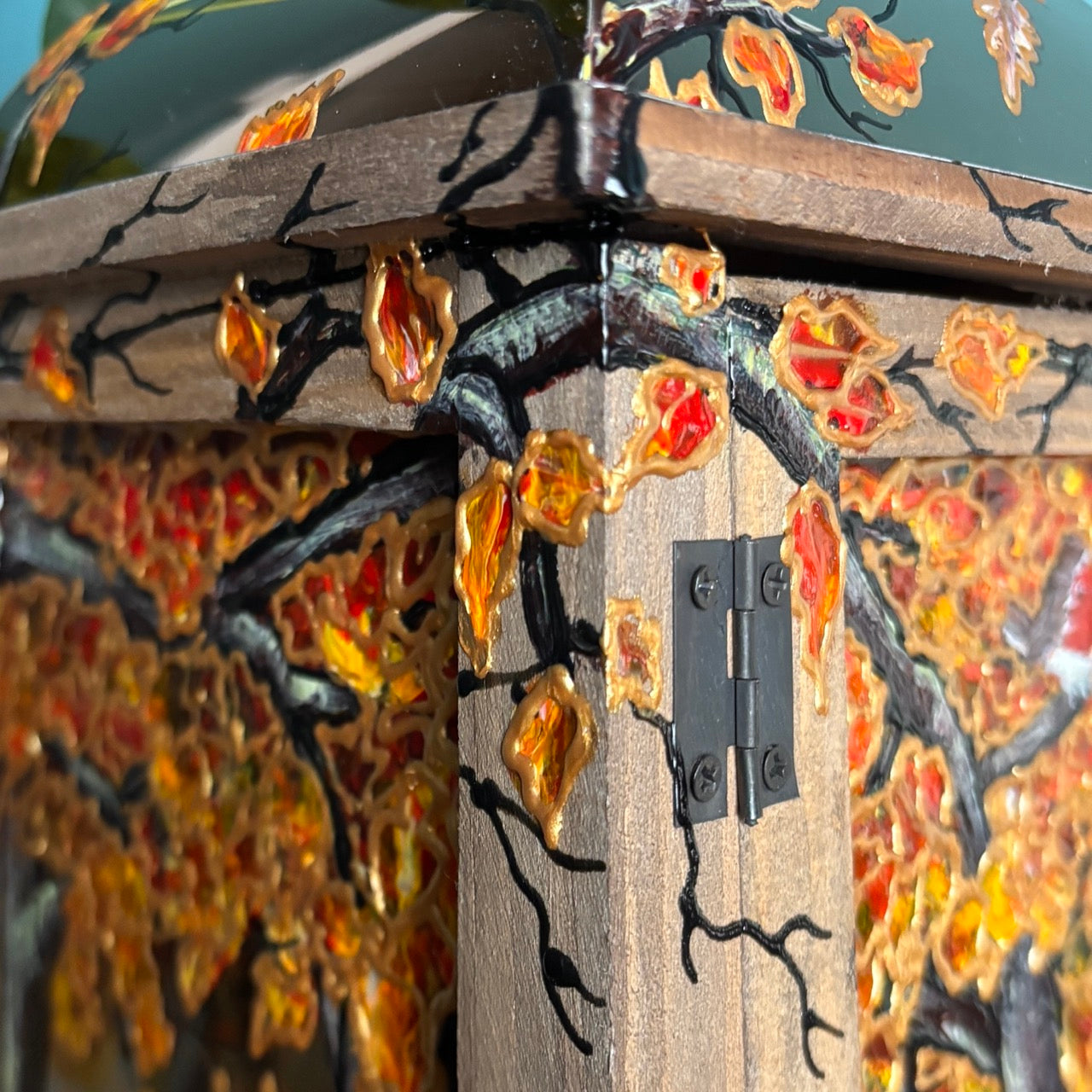 Autumntime~ One of a kind lantern