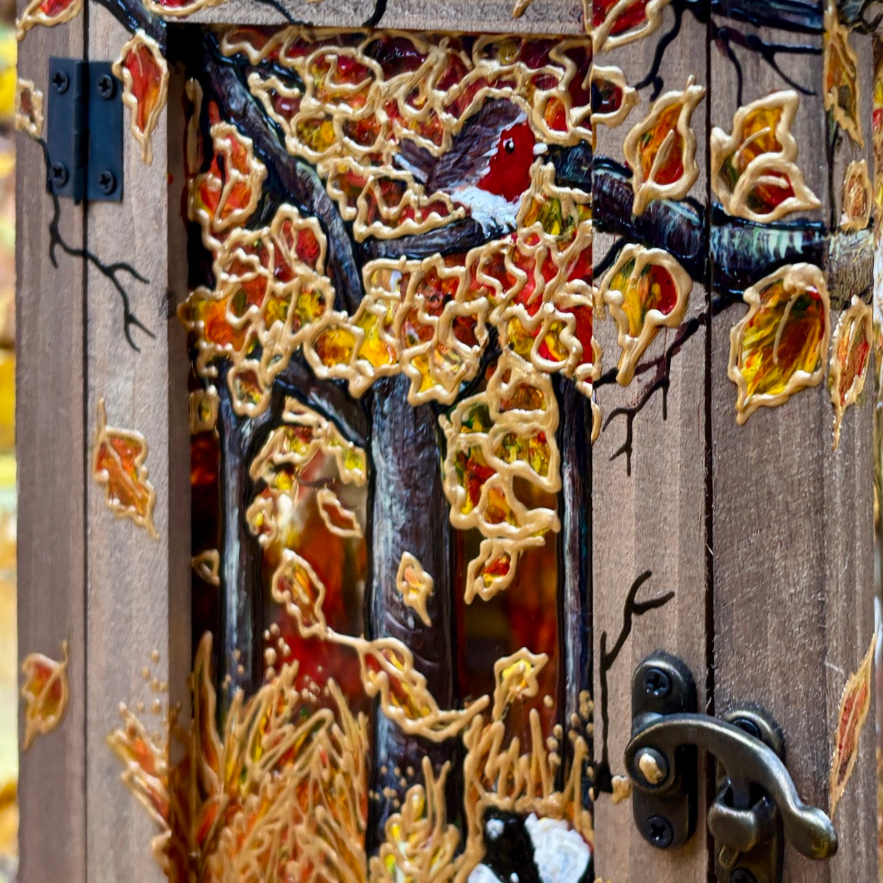 Autumntime~ One of a kind lantern