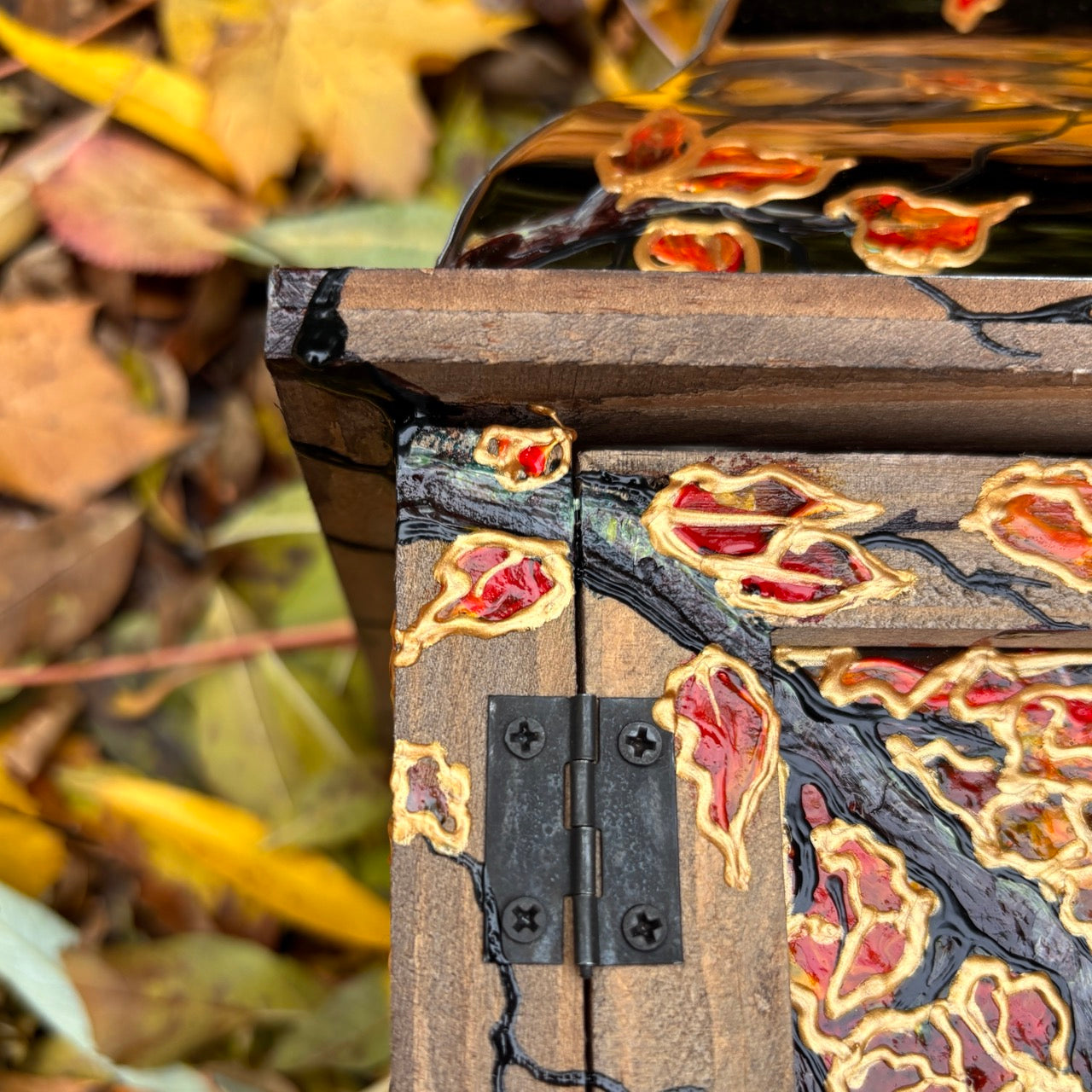 Autumntime~ One of a kind lantern