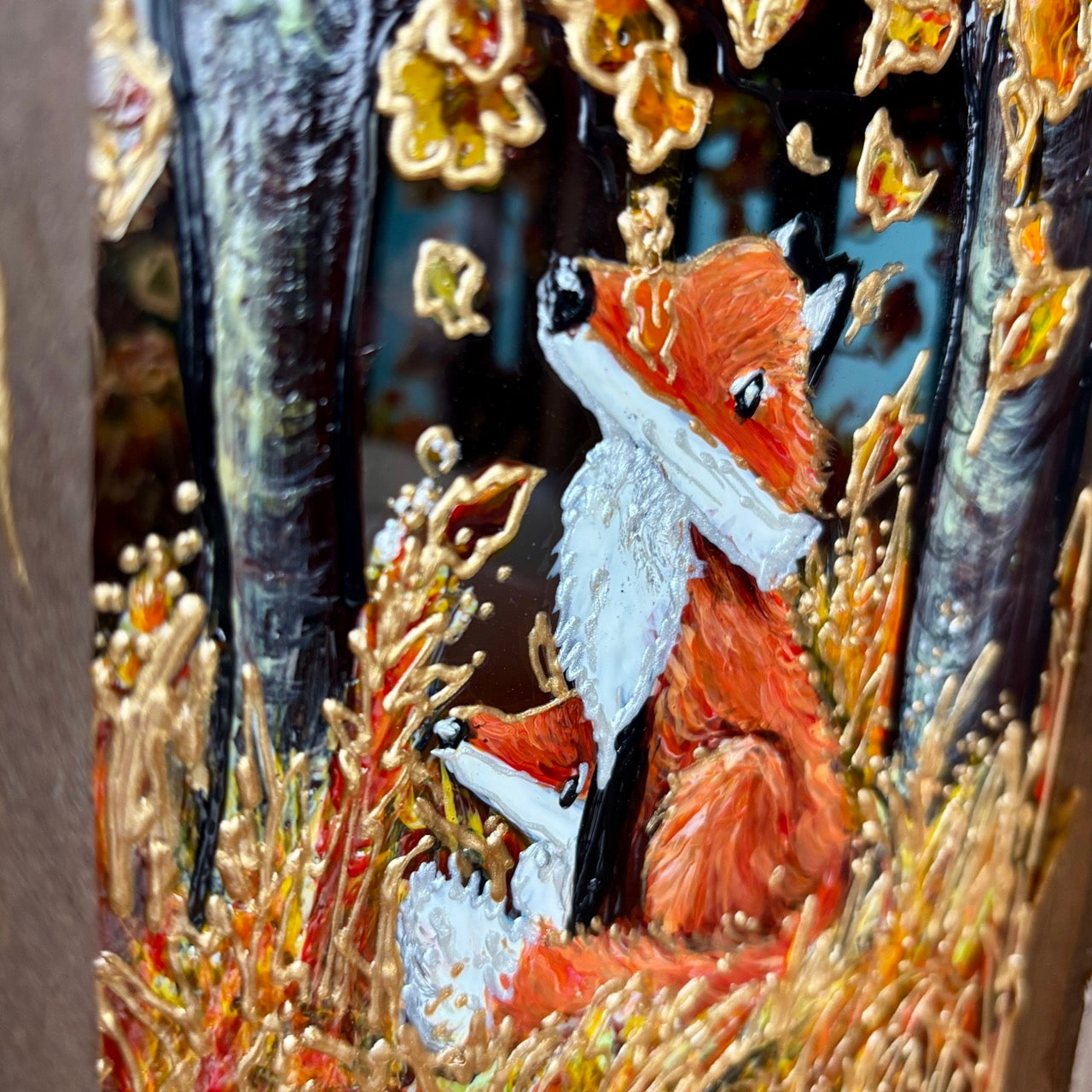 Autumntime~ One of a kind lantern