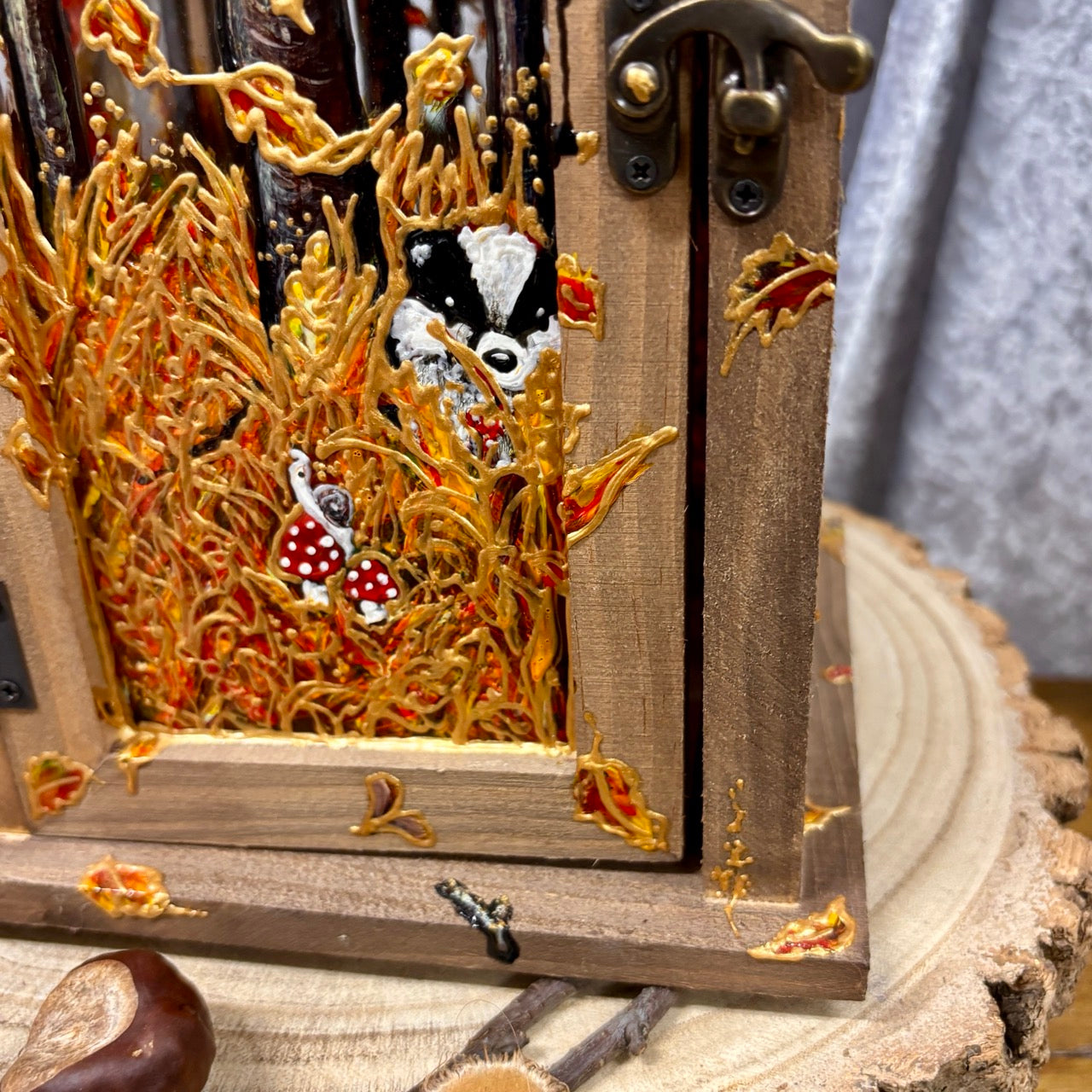 Autumntime~ One of a kind lantern