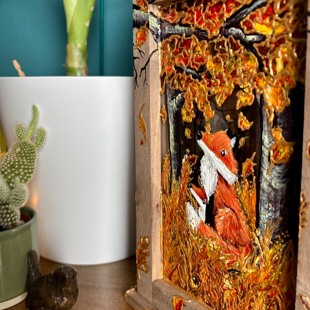 Autumntime~ One of a kind lantern