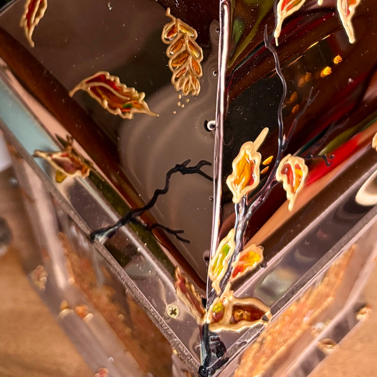 Autumntime~ One of a kind lantern