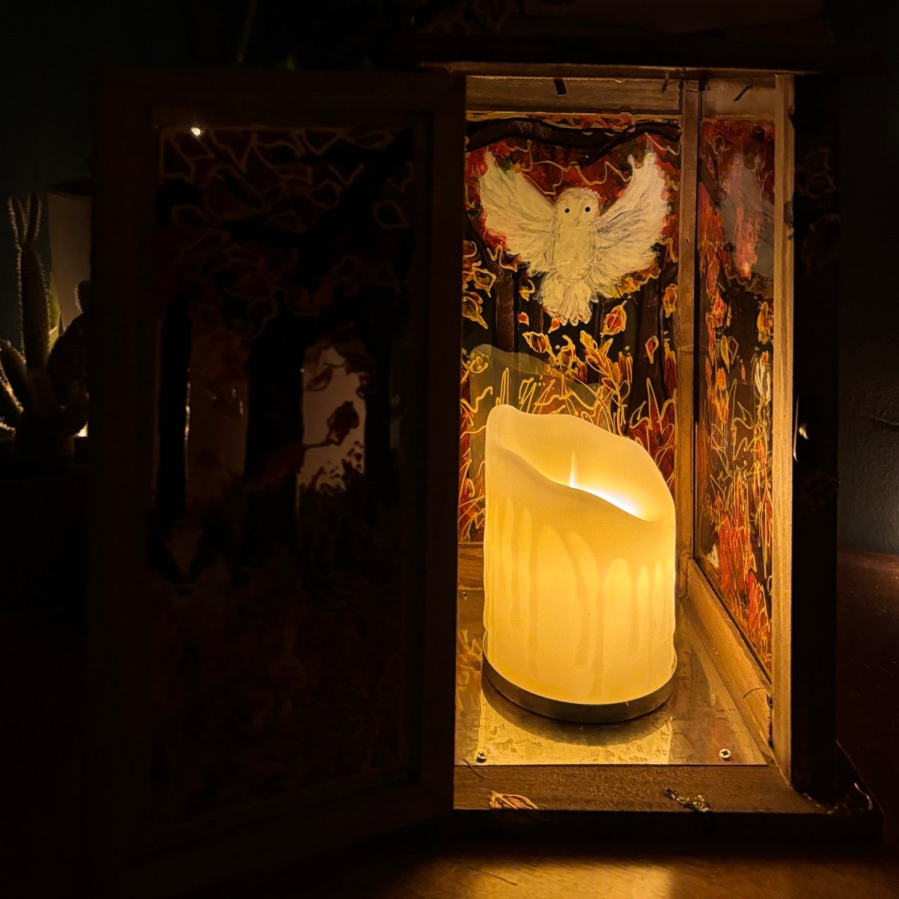 Autumntime~ One of a kind lantern