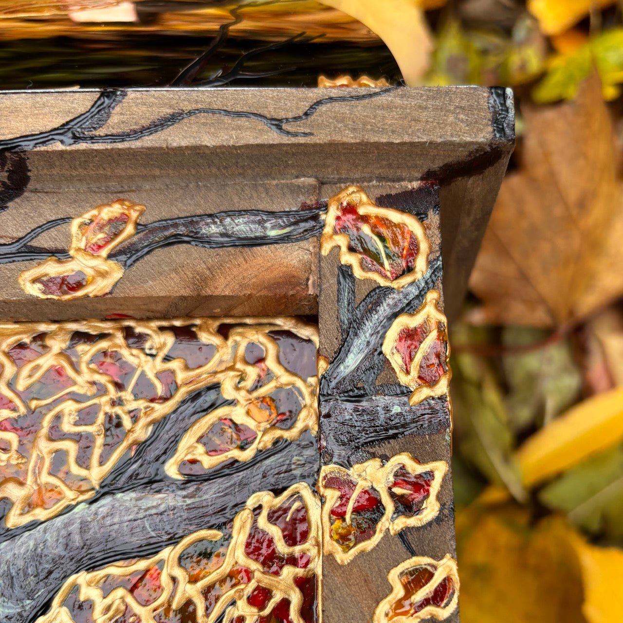 Autumntime~ One of a kind lantern