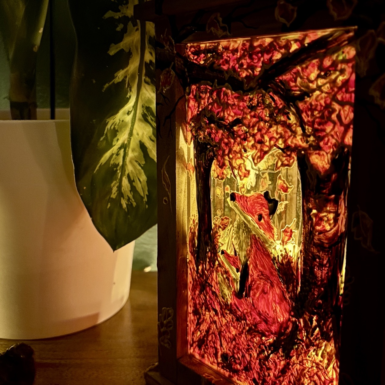 Autumntime~ One of a kind lantern