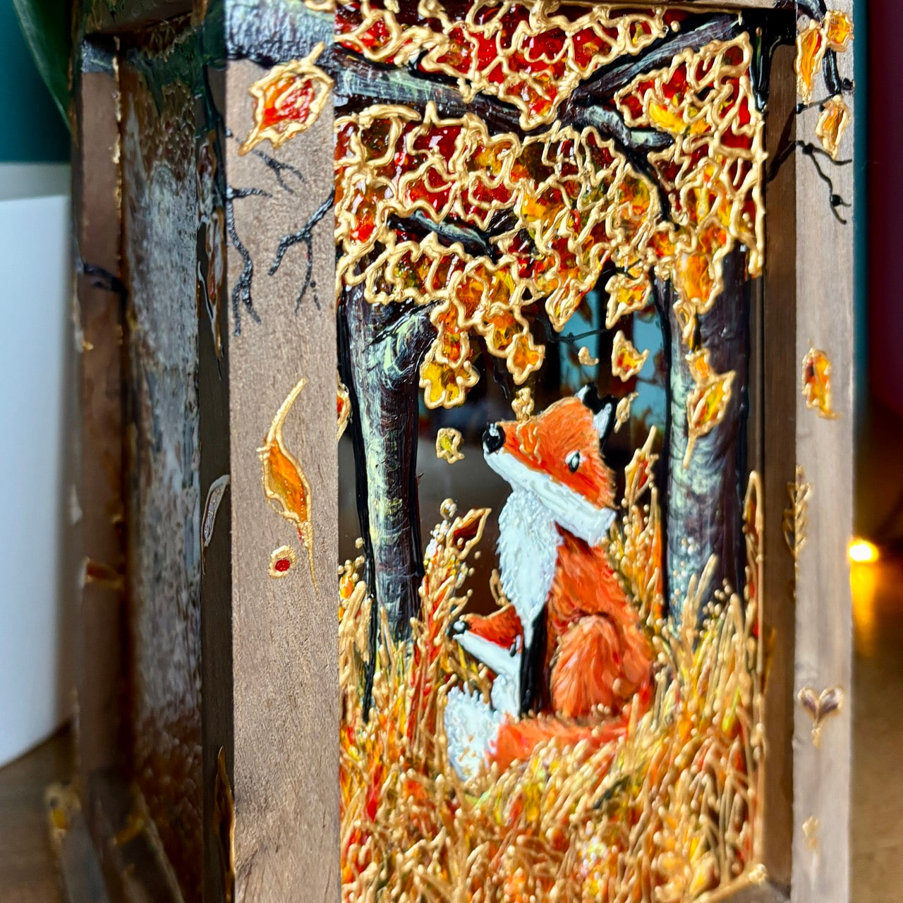 Autumntime~ One of a kind lantern