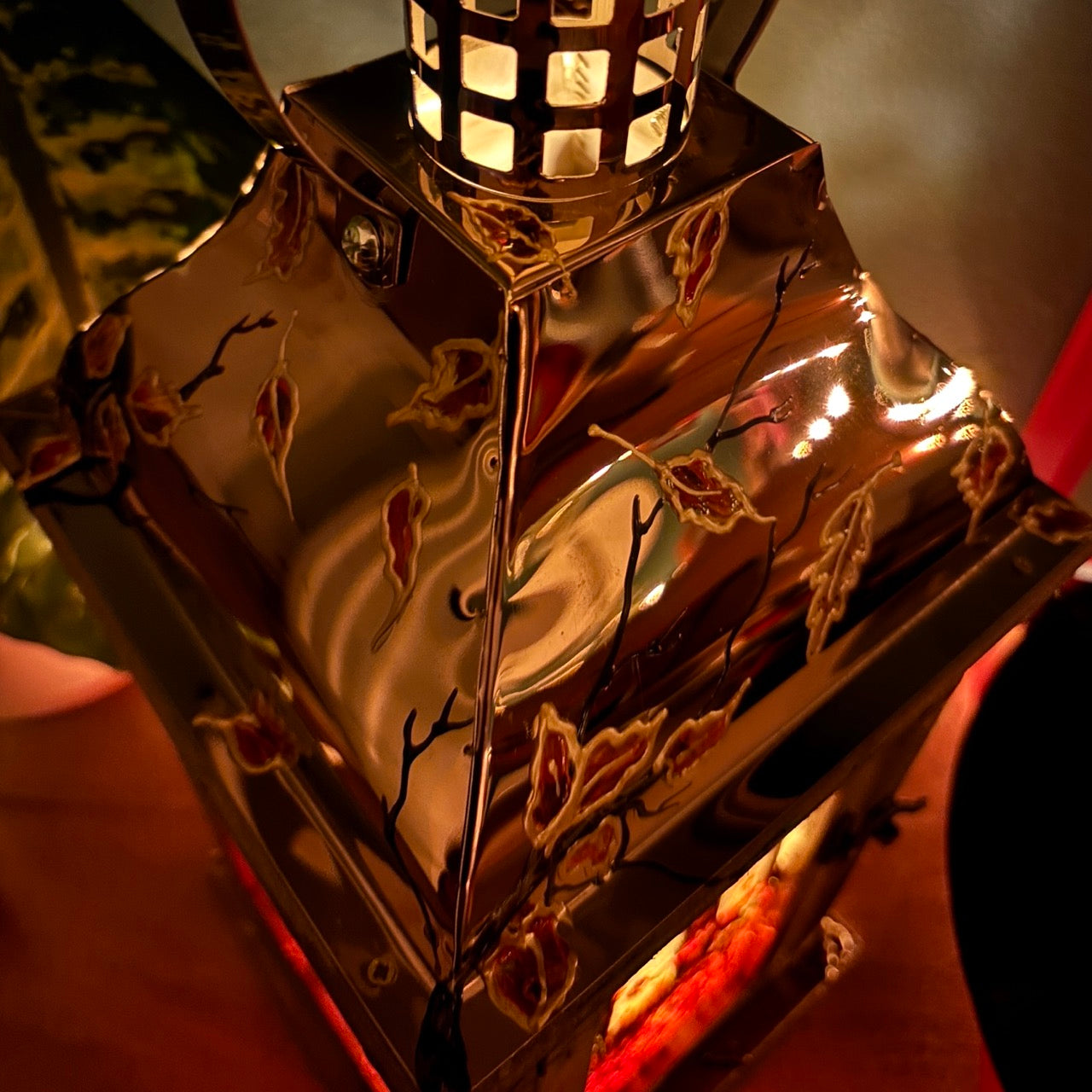 Autumntime~ One of a kind lantern