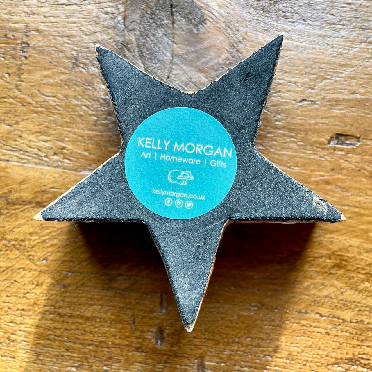 Fox in autumn~ wooden star candleholder