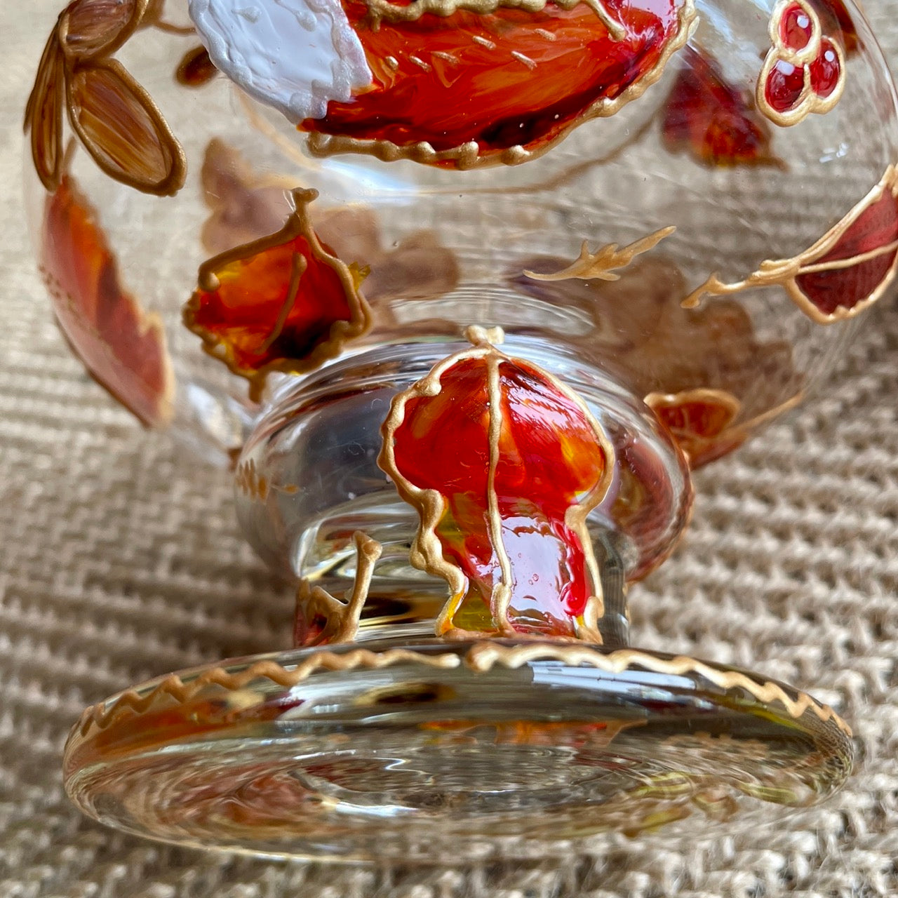 Fox in autumn~ Candleholder