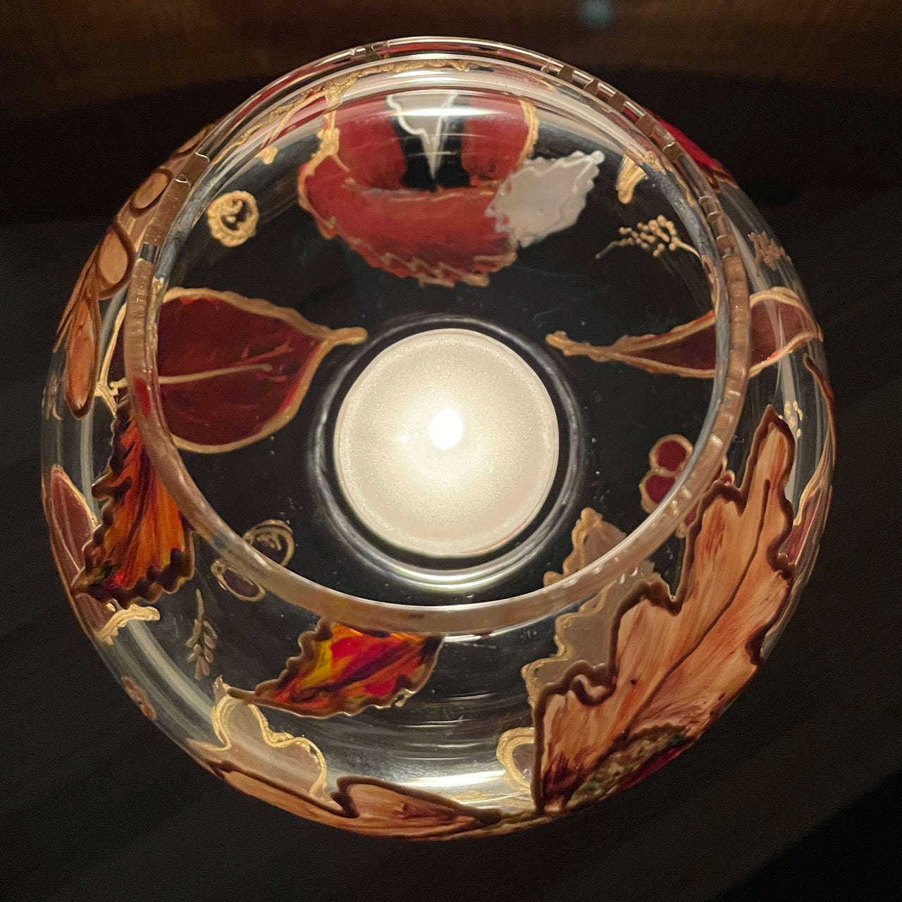 Fox in autumn~ Candleholder