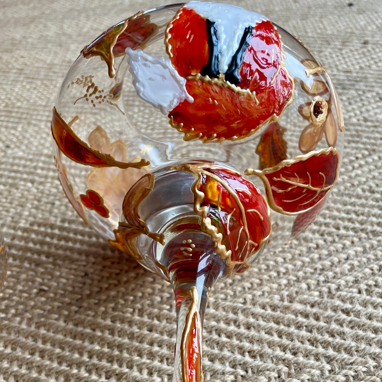 Fox in autumn~ Candleholder tall