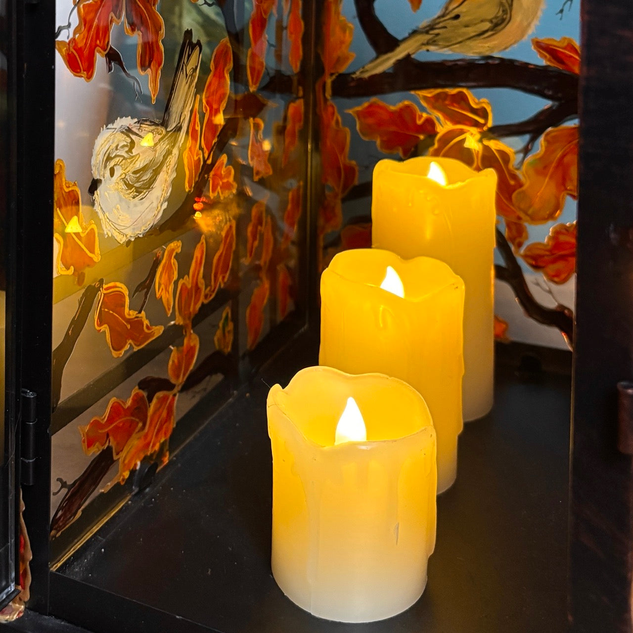 Longtailed Tit ~ One of a kind lantern