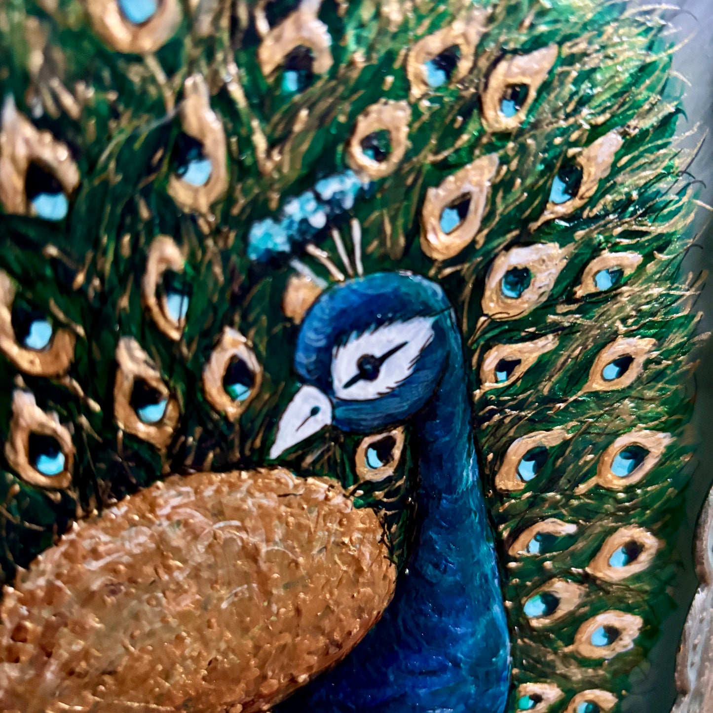 'Peacock' One of a kind lantern