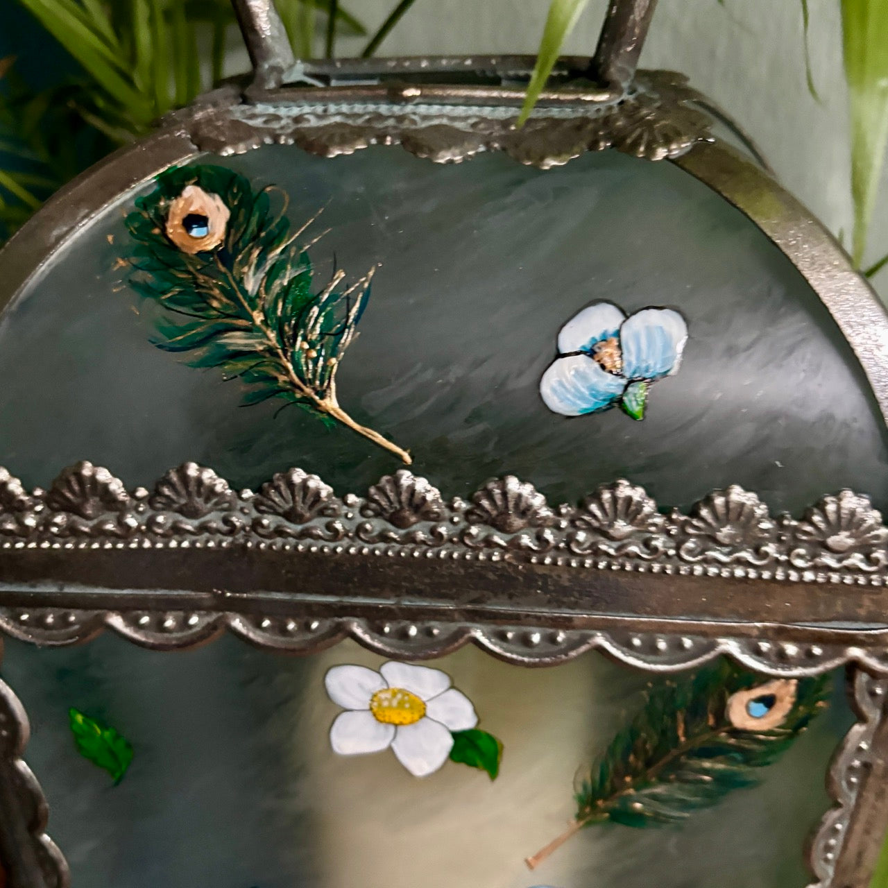 'Peacock' One of a kind lantern