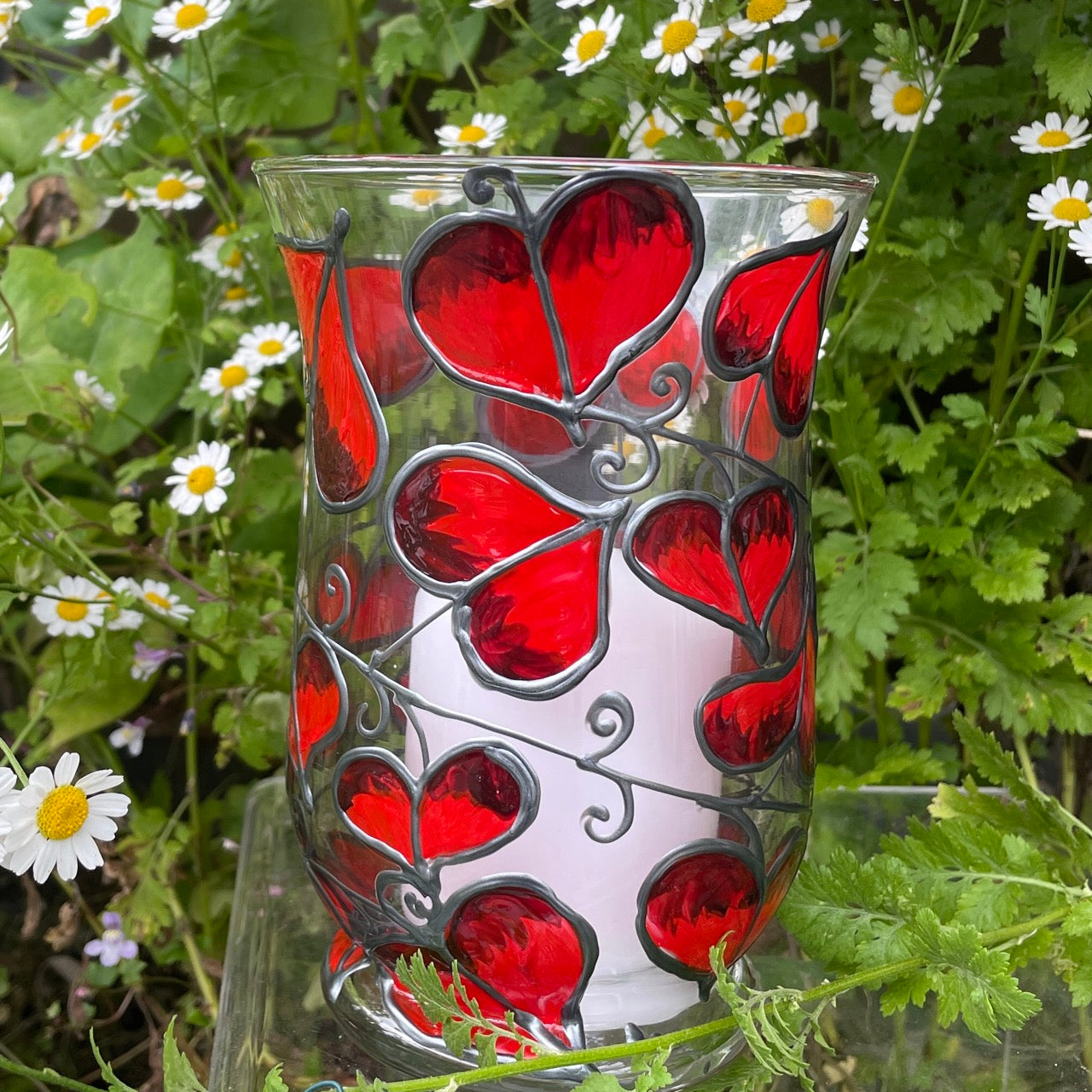 Red leaf~ Candleholder