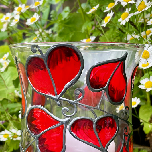 Red leaf~ Candleholder