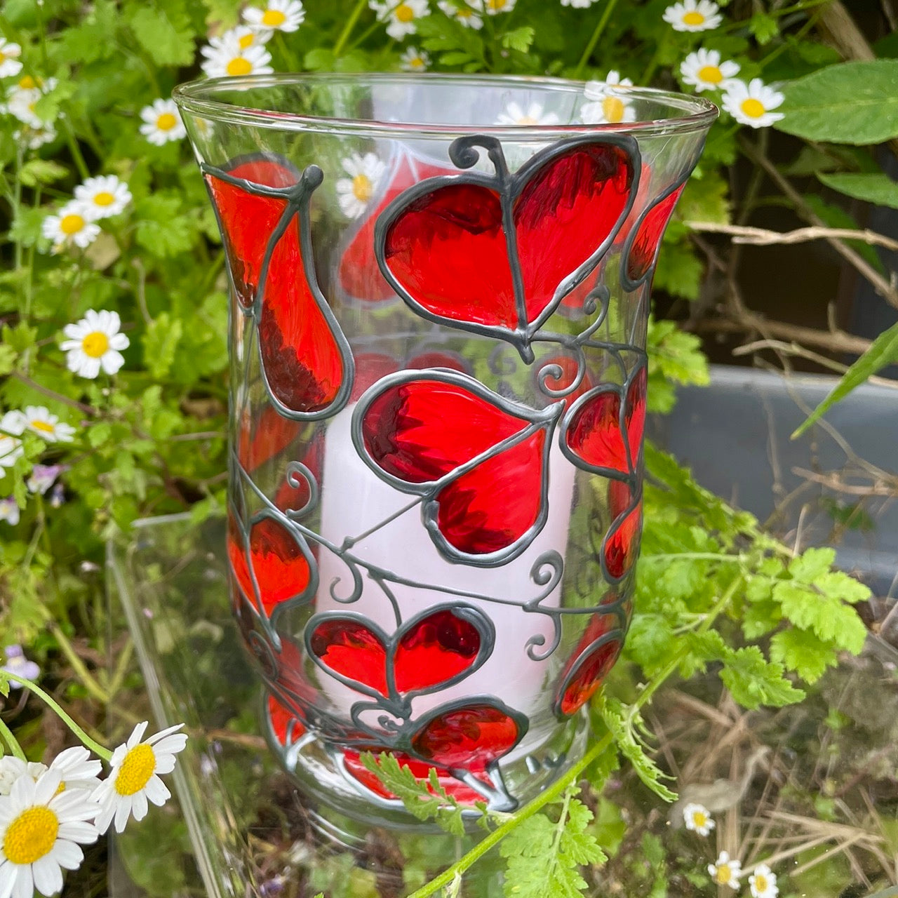 Red leaf~ Candleholder