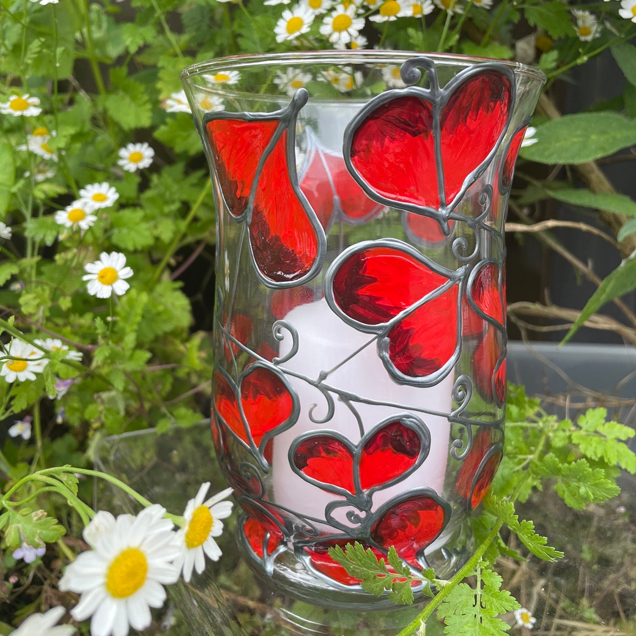 Red leaf~ Candleholder