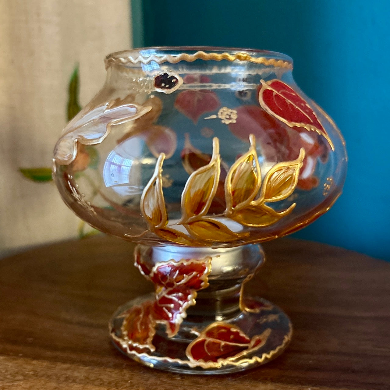 Squirrel in autumn~ Candleholder