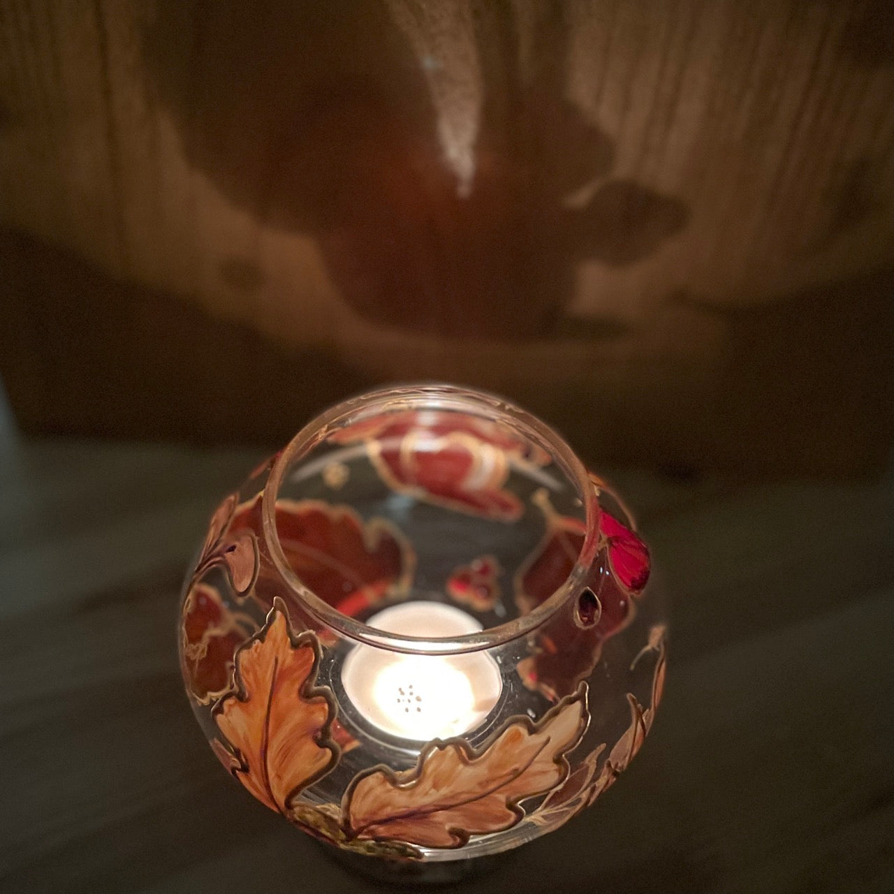 Squirrel in autumn~ Candleholder