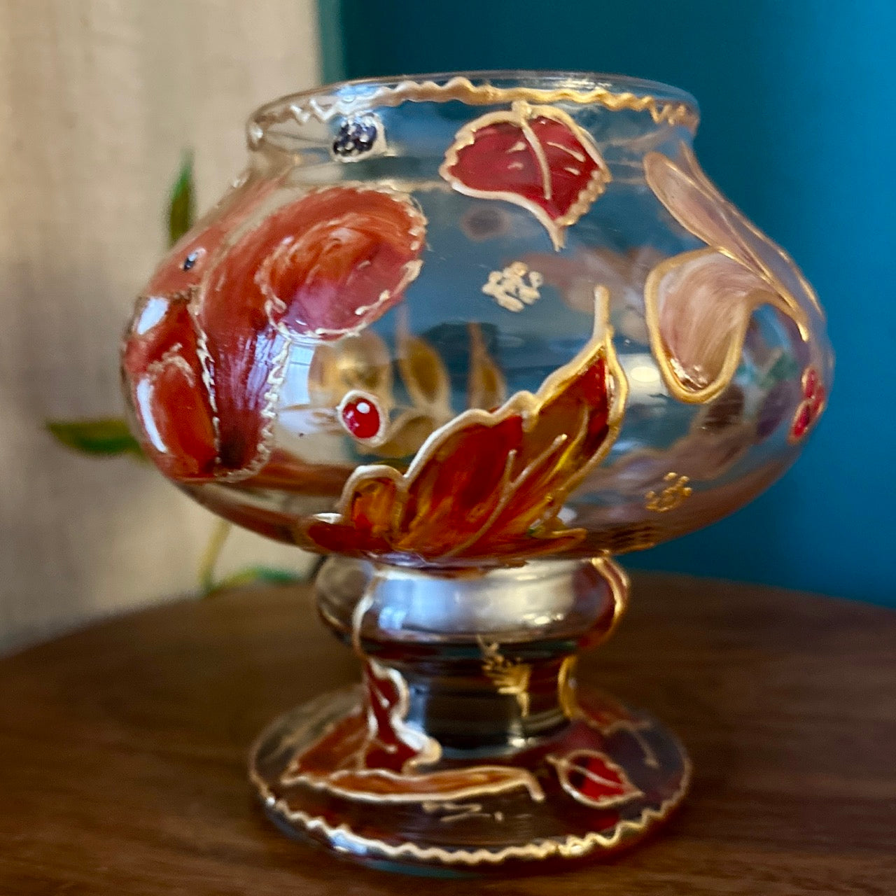 Squirrel in autumn~ Candleholder