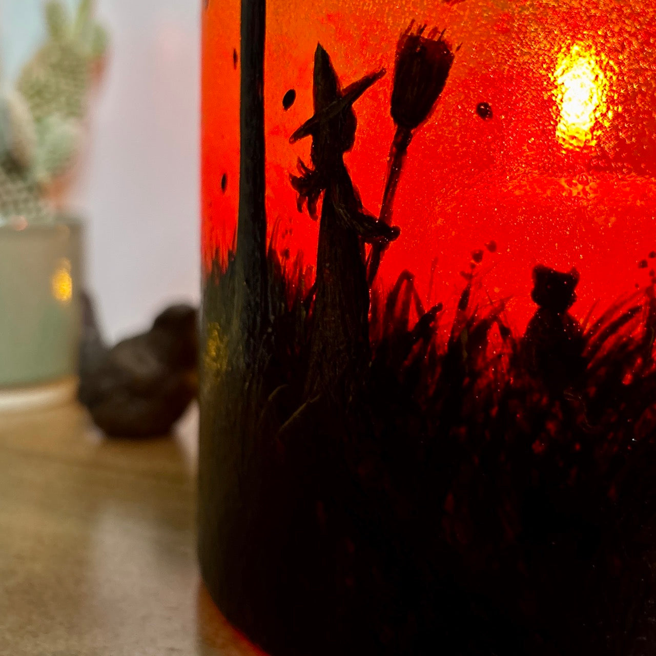 The Witching Hour~ One of a kind candleholder