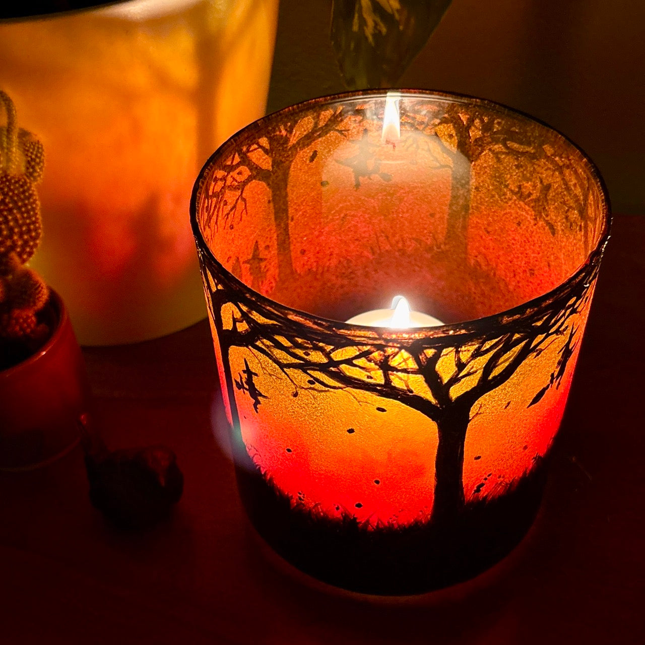 The Witching Hour~ One of a kind candleholder