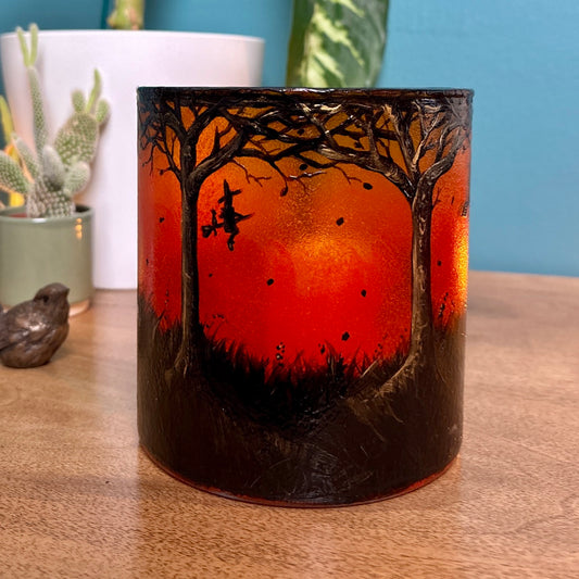 The Witching Hour~ One of a kind candleholder