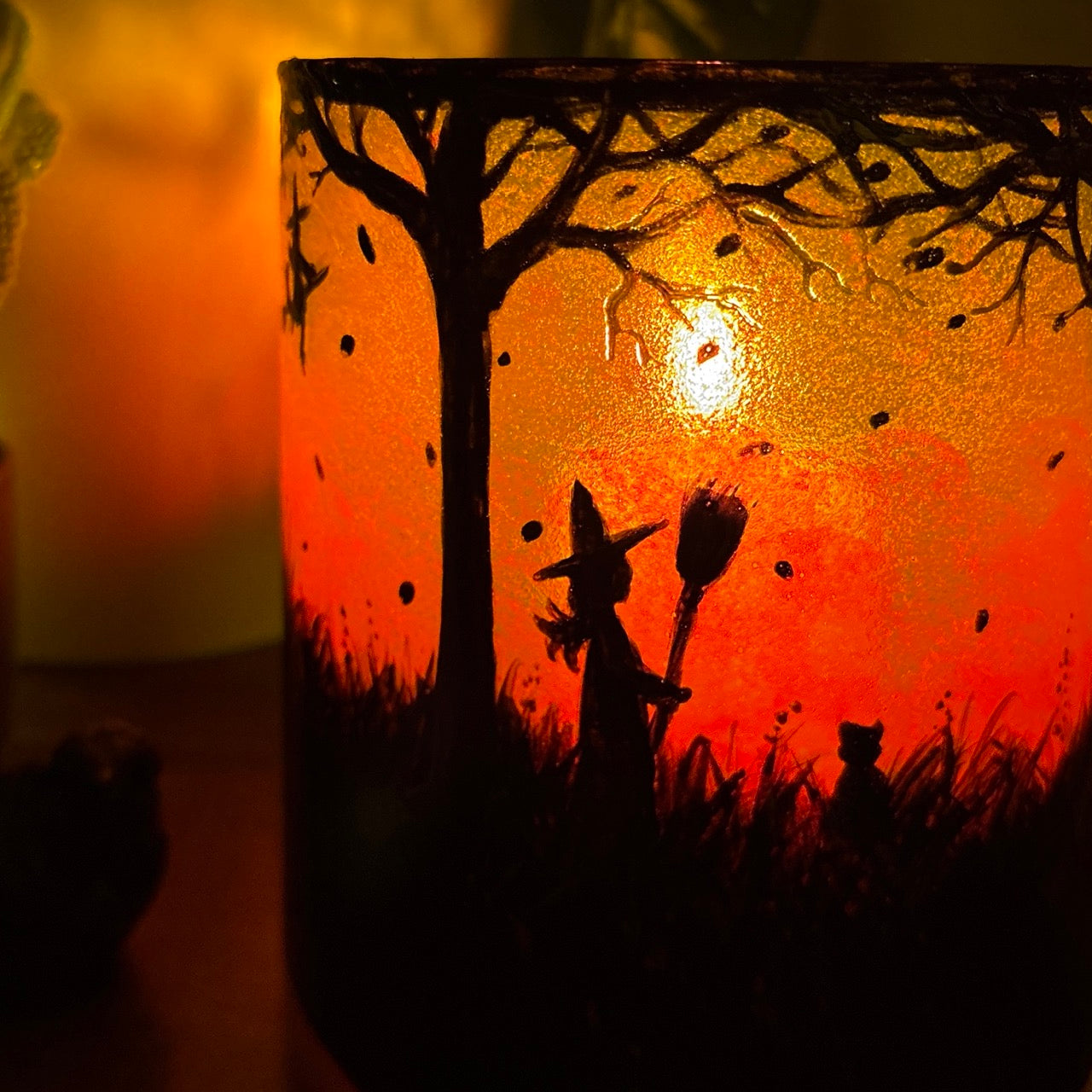 The Witching Hour~ One of a kind candleholder