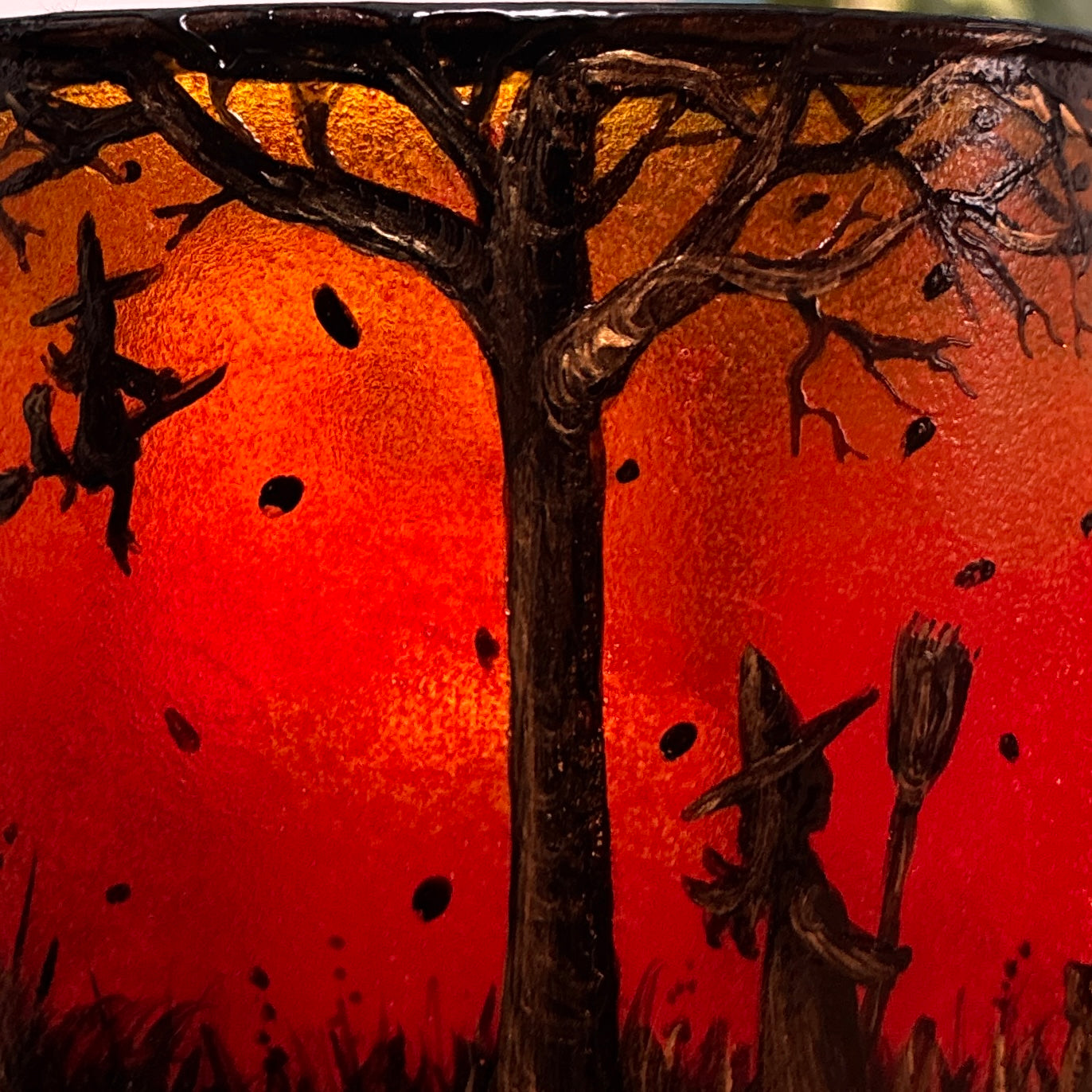 The Witching Hour~ One of a kind candleholder