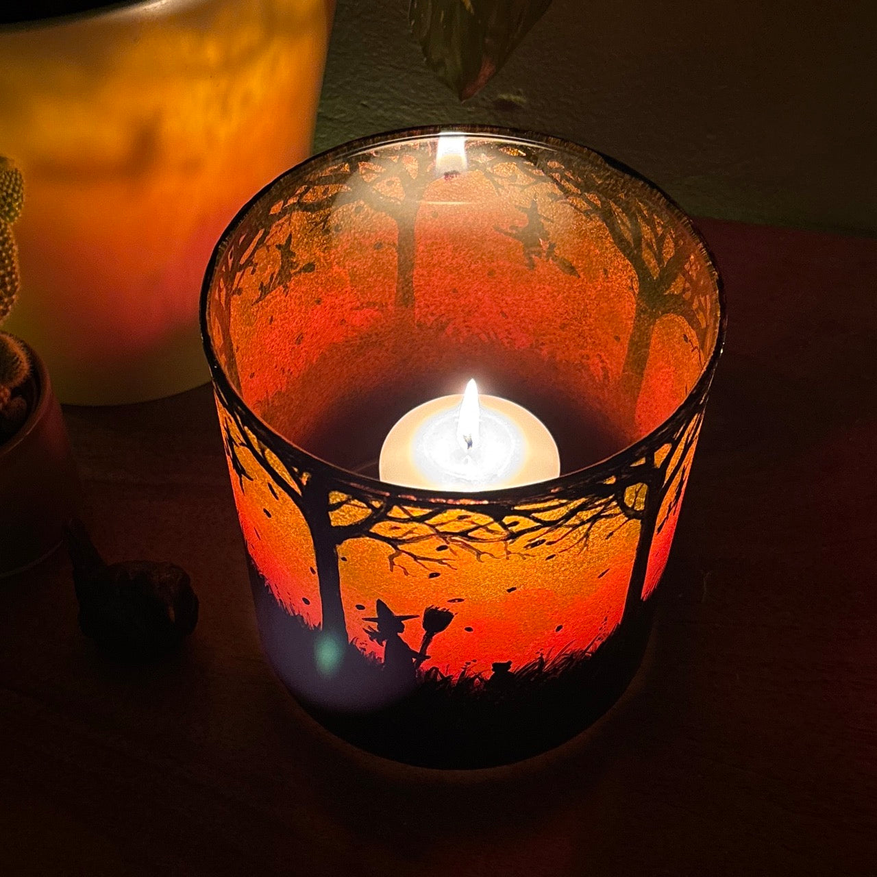 The Witching Hour~ One of a kind candleholder