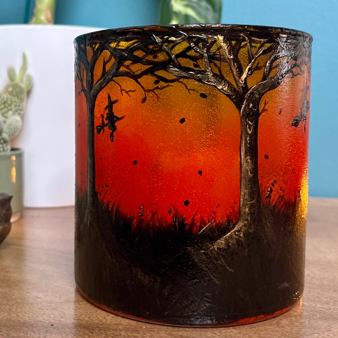 The Witching Hour~ One of a kind candleholder