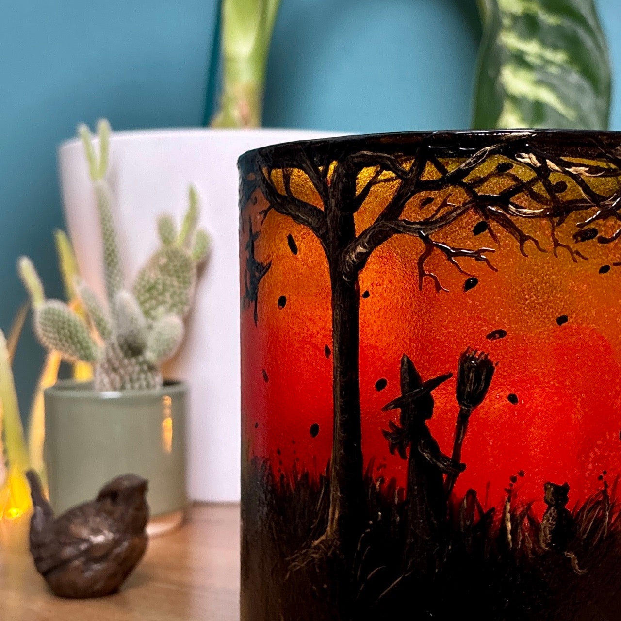 The Witching Hour~ One of a kind candleholder