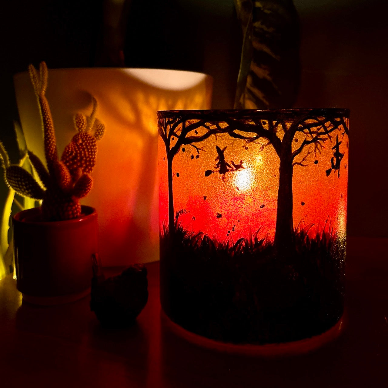 The Witching Hour~ One of a kind candleholder