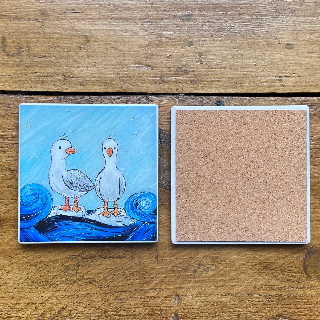 Seagulls~ Ceramic coaster