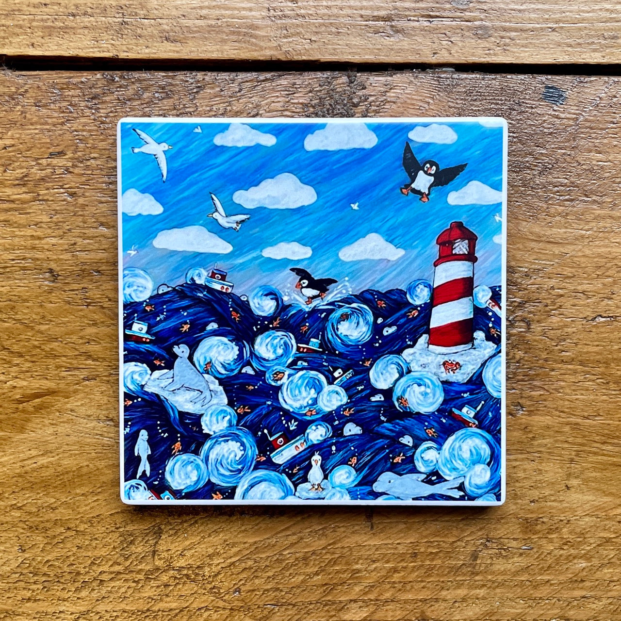 Sealife~ Ceramic coaster