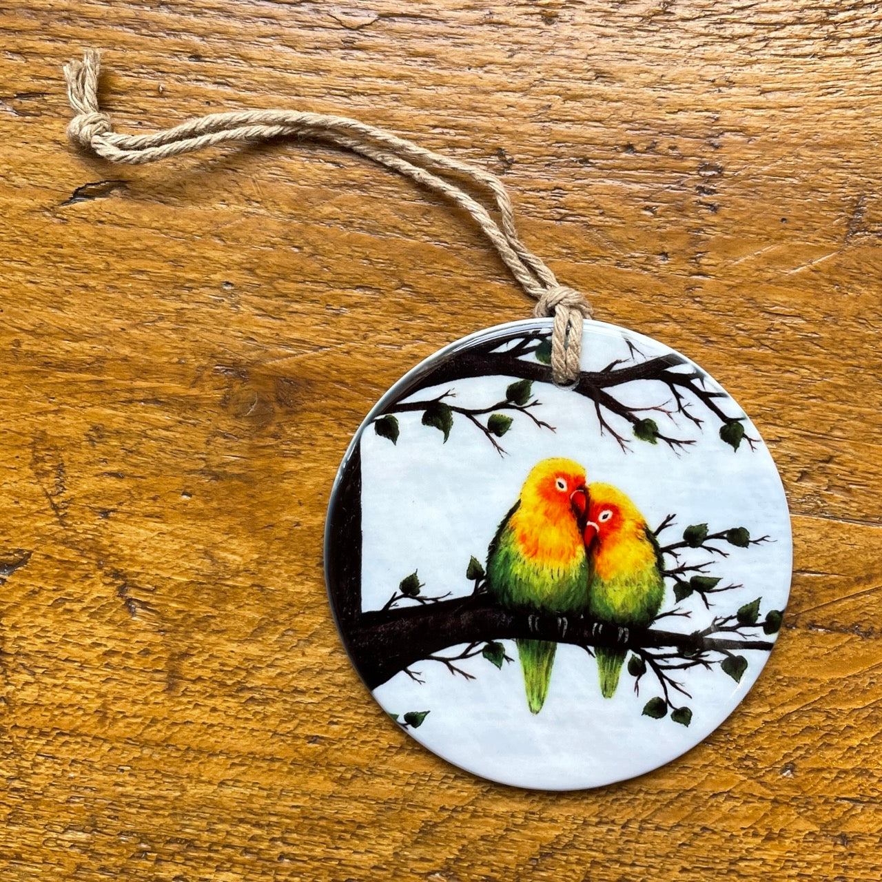 Lovebirds~ Ceramic decoration