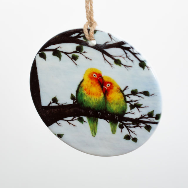 Lovebirds~ Ceramic decoration