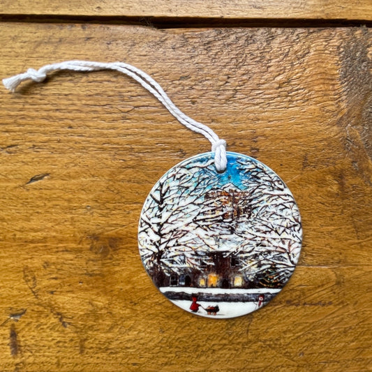 Redhood at Hexham Abbey~ Ceramic decoration