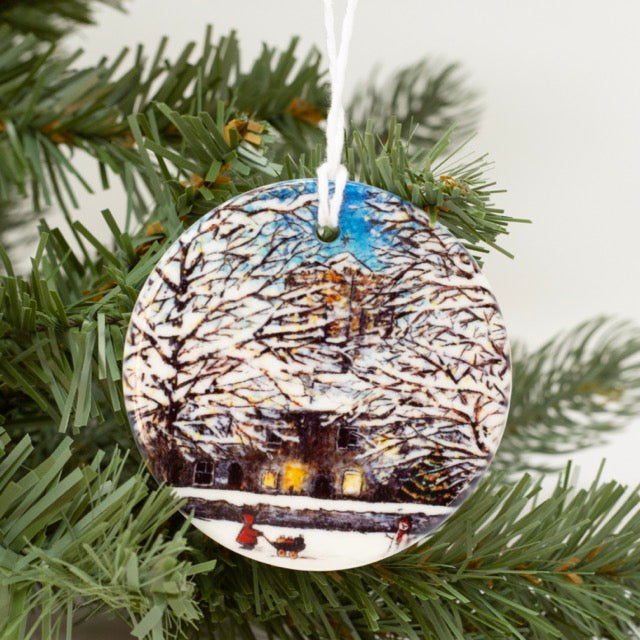 Redhood at Hexham Abbey~ Ceramic decoration