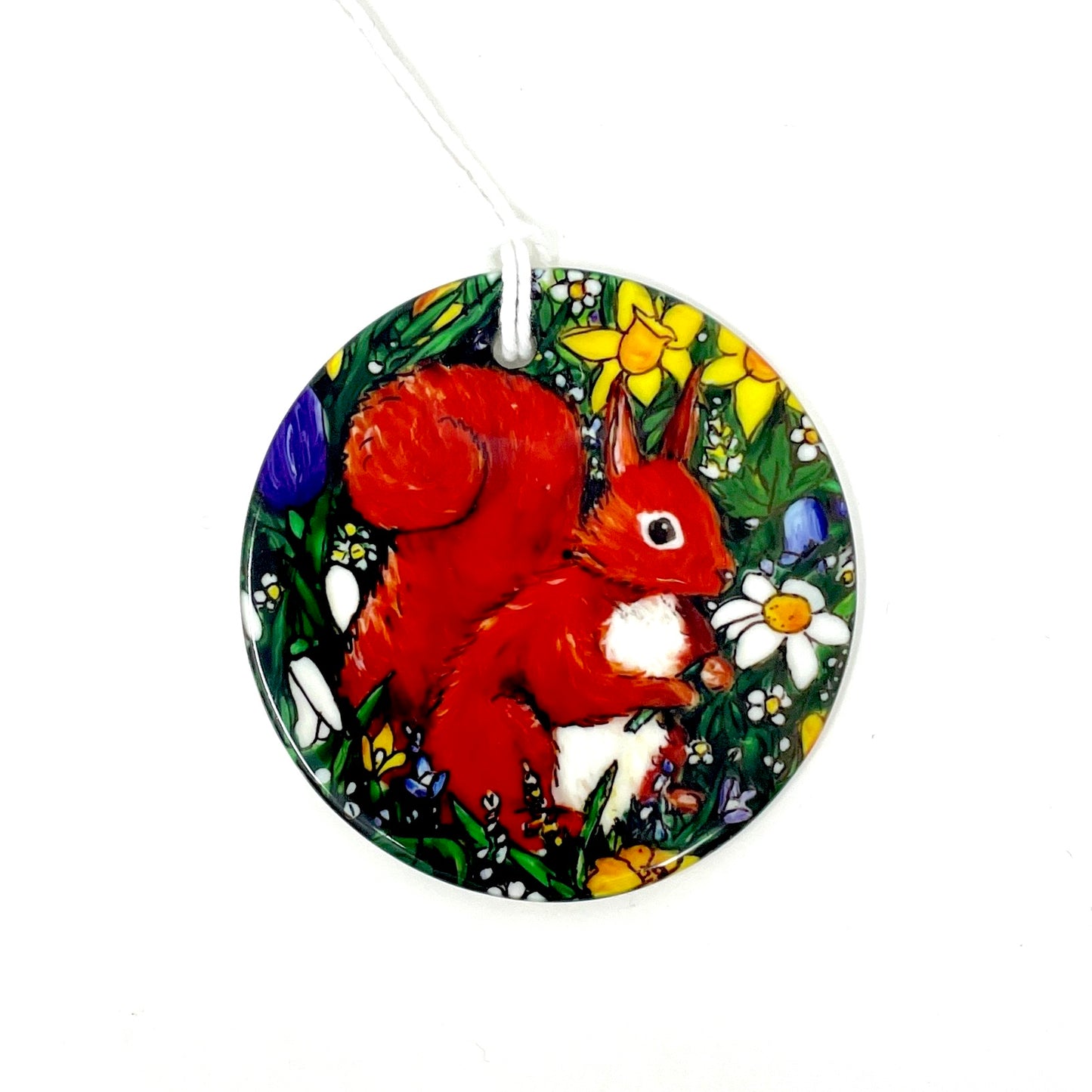 Squirrel in spring~ Ceramic decoration