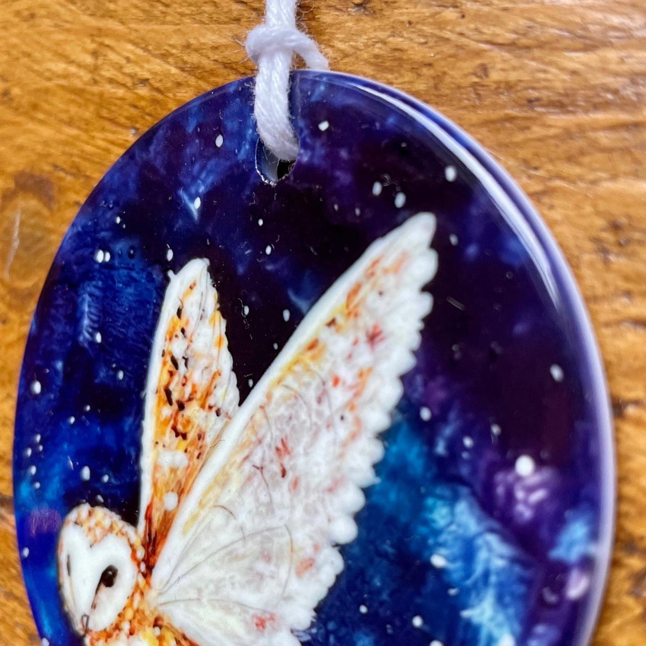 Starry night owl~ Ceramic decoration